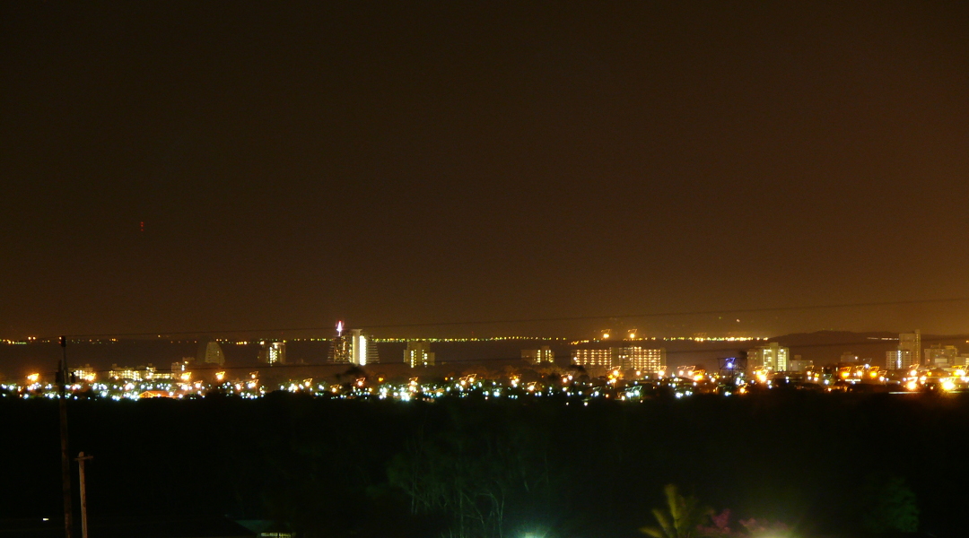 Fasle Bay by night